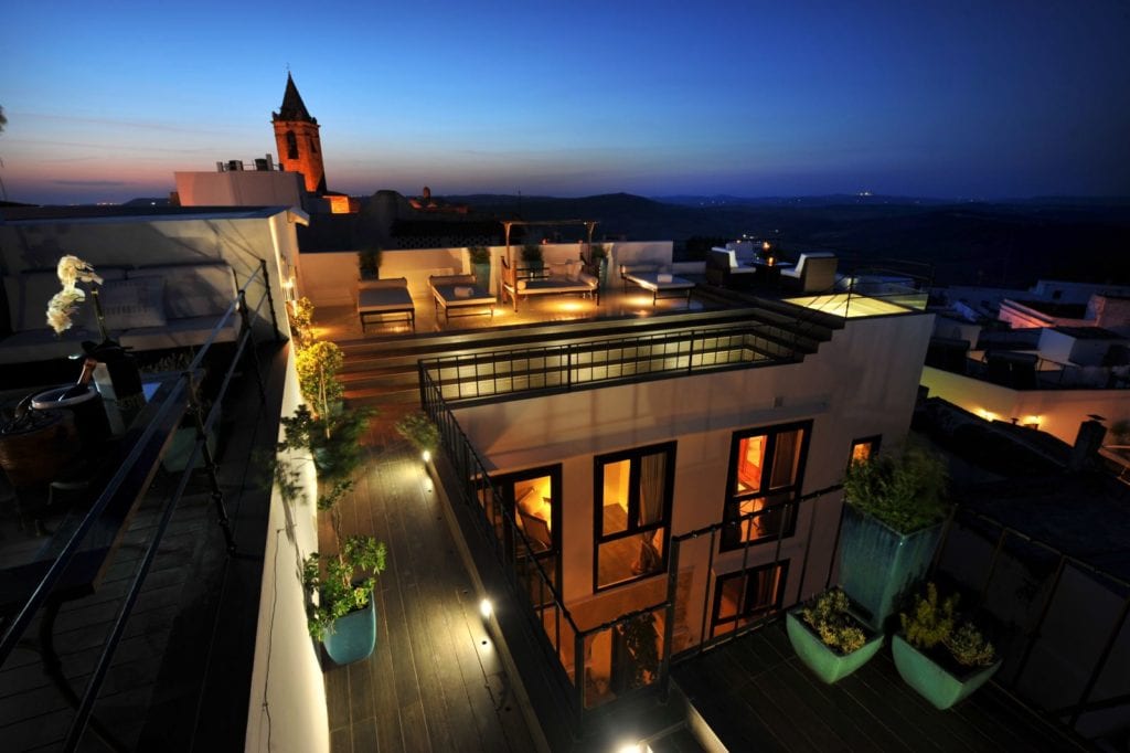 Rooftop Terrace at Sunset