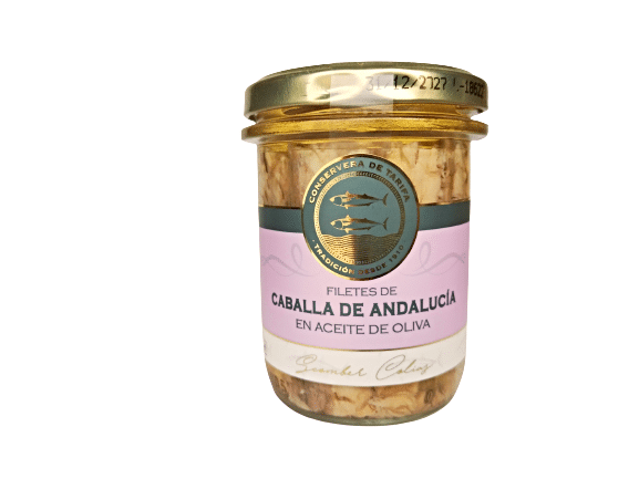 conserva de filetes de caballa de Andalucía en aceite de oliva