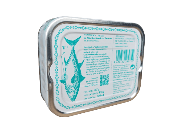 Ventresca de atún rojo salvaje del estrecho conserva de atún premium