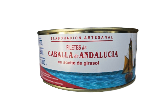Conserva de filetes de caballa en aceite de girasol La Tarifeña 1kg