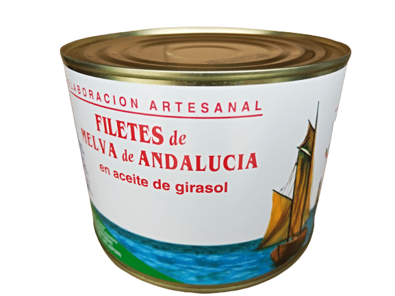 Conserva de pescado melva en aceite de Girasol 1800gr