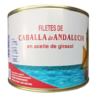 Conserva de pescado caballa en aceite de girasol 1770gr