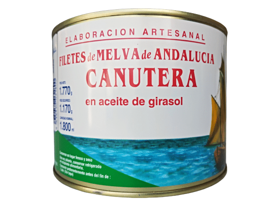 Conserva de pescado melva canutera en aceite de girasol 1770gr