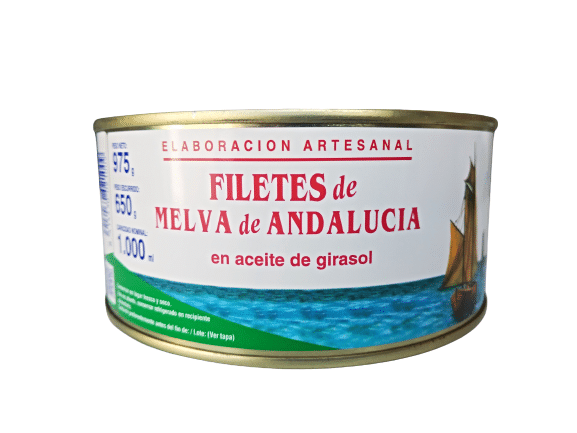 conserva de pescado melva en aceite de girasol 1kg