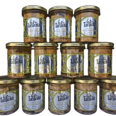 Conservas de pescado la Tarifeña Melva en aceite de oliva lote de 12 tarros